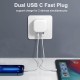 Dual PD 20W USB-C + USB-C Fast Charging Plug