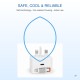 AMEEGO 30W GaN UK Charger with Retractable Lightning-Compatible Cable & USB-C Port