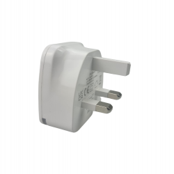 Single USB 2A Plug - White
