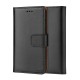 Genuine Leather Wallet Case for Samsung "S" Series - Black