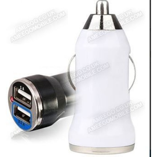 Dual Mini Car Charger 2A