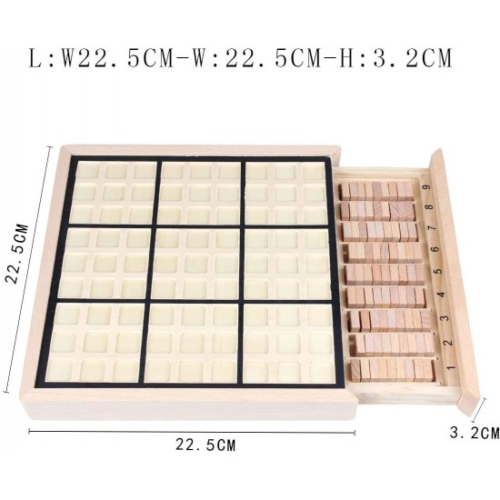 Classic Wooden Digital Sudoku Board Game with Drawer