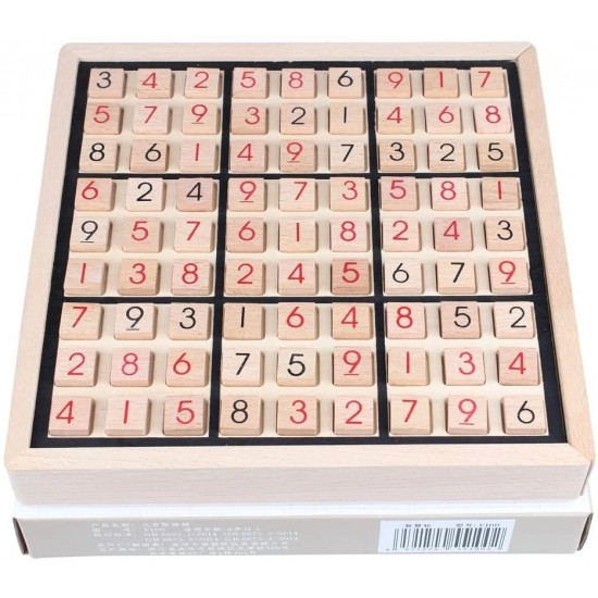 Classic Wooden Digital Sudoku Board Game with Drawer