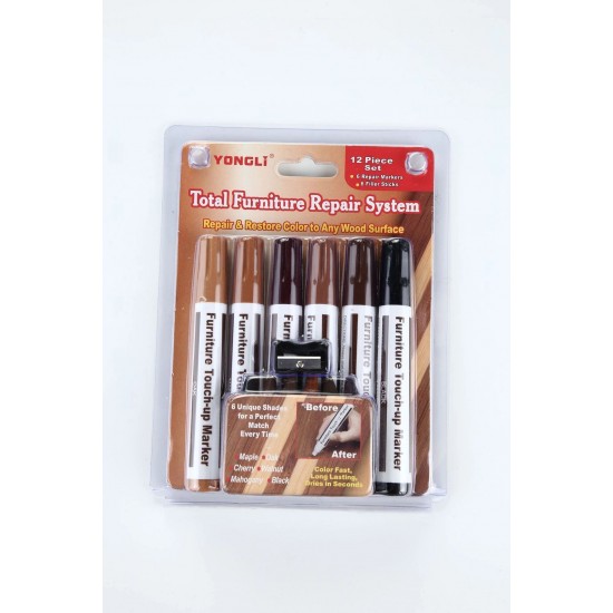 Furniture Repair Kit Wood Markers - Set of 13