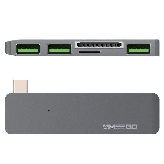 USB C to 3 USB A Card 2.0 for Macbook 5-in-1 USB HUB