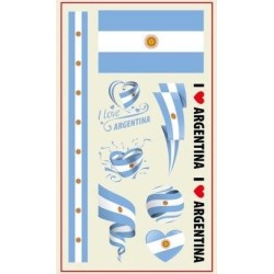 World Cup Team's Tattoo's - 10 Pack - Countries A - C