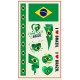 World Cup Team's Tattoo's - 10 Pack - Countries A - C