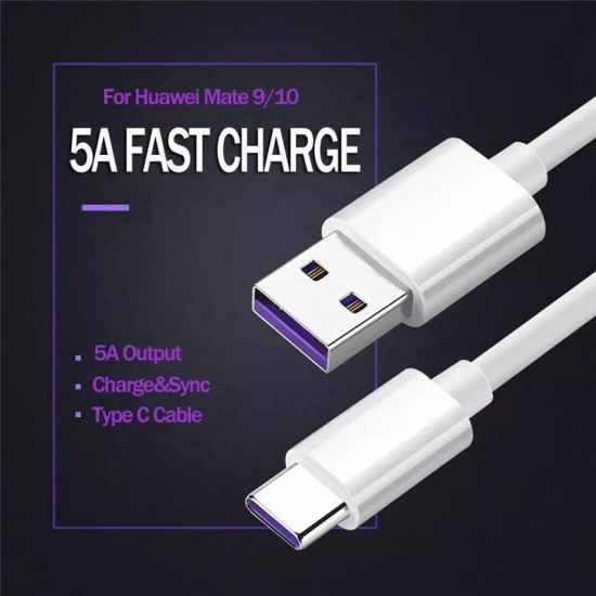 5A Super Fast Charging Type-C/USB-C Data USB Cable