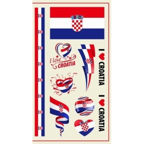 World Cup Team's Tattoo's - 10 Pack - Countries A - C