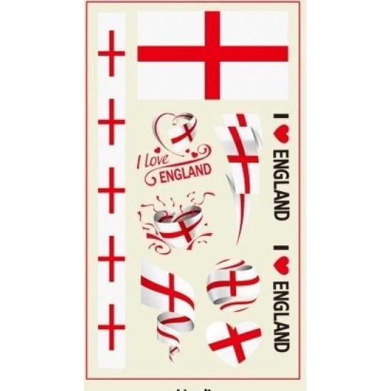 World Cup Team's Tattoo's - 10 Pack - Countries D - J