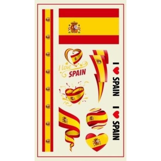 World Cup Team Tattoo's - 10 Pack - Countries S - W