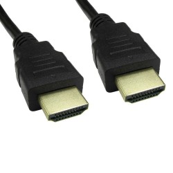 HDMI to HDMI Gold Plated Cable Black 1m 