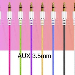 Crystal Aux Jack to Jack 3.5 Cables - 1M - 8 Colours 