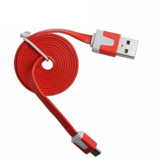 Flat Noodle Micro USB Data Cable 1m