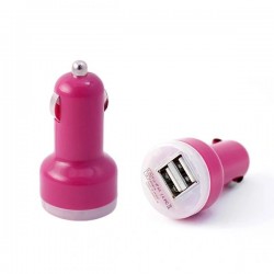 Dual Round Car Charger 2A