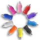 1A Model Phone Power Car Adapter USB Mini Universal Car Charger in 9 Colours