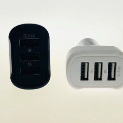 Curved Triple USB Car Charger 4.1A