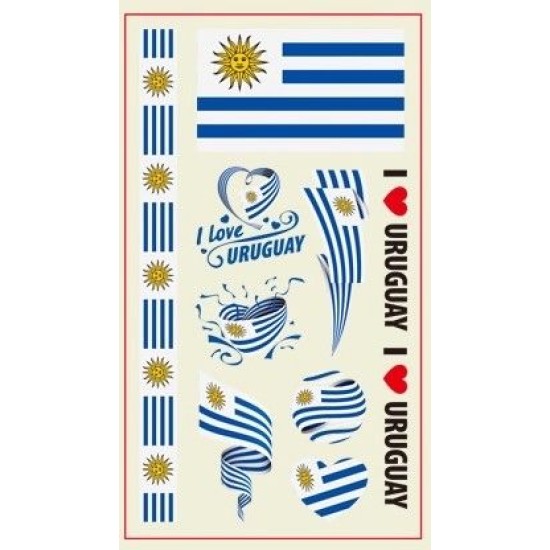 World Cup Team Tattoo's - 10 Pack - Countries S - W