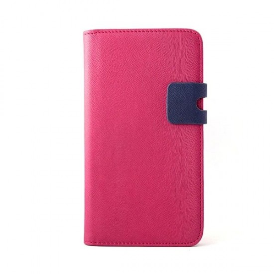 Textured PU Leather Wallet Case For S5830