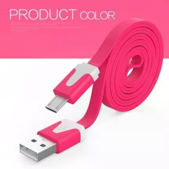 Flat Noodle Micro USB Data Cable 1m