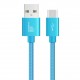 Nylon Braided Fast Charging USB Data Cable for Type-C Connector Wire 1M 2M 3M in 11 Colours   