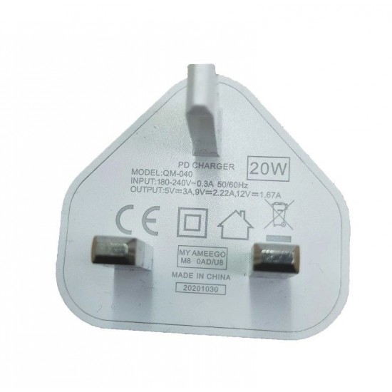 Single Type C USB 20W Plug