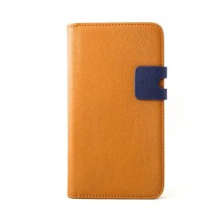Textured PU Leather Wallet Case For S5830