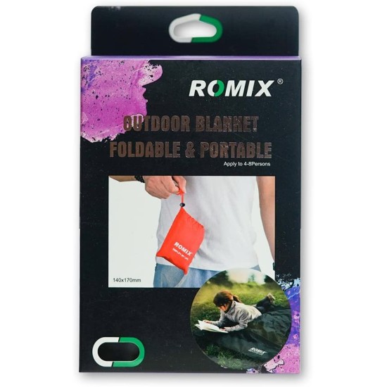 Romix Waterproof Portable Pocket Blanket for Picnic Outdoor Camping Blanket