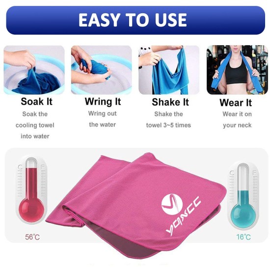 Romix Instant Cooling Towel Ice Cold Dry Sweat Sports Gym Exercise Yoga Cycling Summer