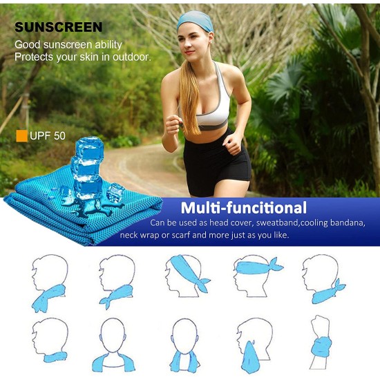 Romix Instant Cooling Towel Ice Cold Dry Sweat Sports Gym Exercise Yoga Cycling Summer