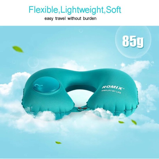 Romix Travel Neck Pillow - Inflatable and Foldable