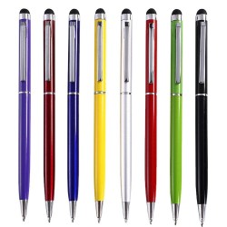 2in1 Metal Ball Point & Touch Screen Stylus Pen for iPad iPhone Android Tablet PC Smartphone 10PCS/SET