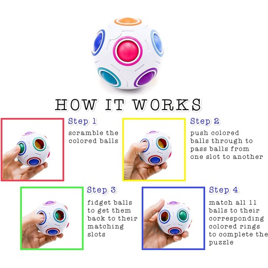 Rainbow Magic Ball Fidget Toys