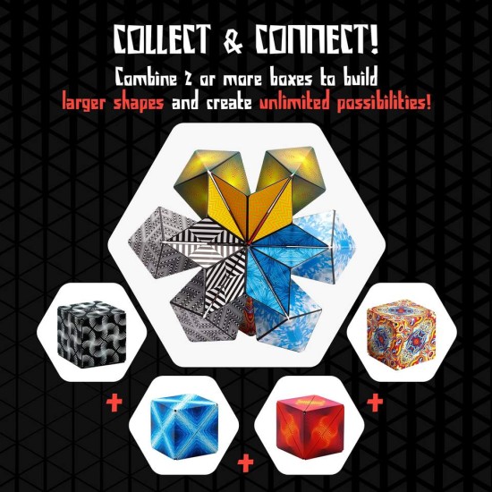 72 Shape Magnetic Fidget 3D Magic Puzzle Cube Toy