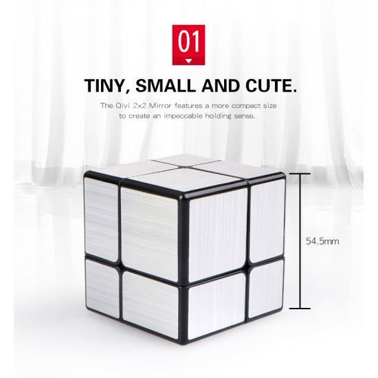  2X2X2 Magic Mirror Speed Cube Puzzle Toys