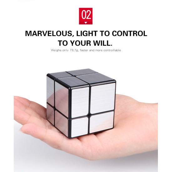  2X2X2 Magic Mirror Speed Cube Puzzle Toys