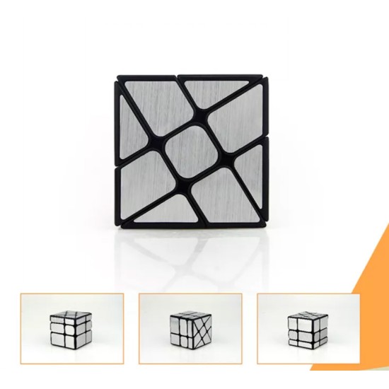 3x3 Windmirror Brushed Sticker Cube DIY Puzzle Toy