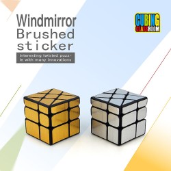 3x3 Windmirror Brushed Sticker Cube DIY Puzzle Toy