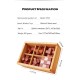 6pcs/set Kongming Lock Brain Teaser Wooden Puzzles in Wooden Gift Box 