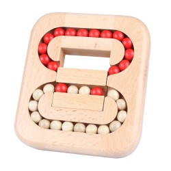 Rotating Magic Bean Finger Wooden Bead Puzzle Toys