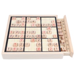 Classic Wooden Digital Sudoku Board Game with Drawer