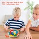 Wooden Hexagon Puzzle for Kid Adults -Multi Colour 