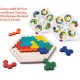 Wooden Hexagon Puzzle for Kid Adults -Multi Colour 