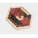 Wooden Hexagon Puzzle for Kid Adults -Multi Colour 