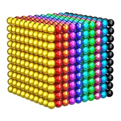 Coloured Magnetic Buckball - 5mm  (125pcs, 216pcs, 512pcs, 1000pcs )