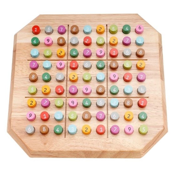 Colorful Wooden Sudoku Game