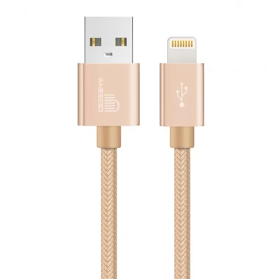 Nylon Braided Fast Charging USB Data Cable for iPhone 8 Pin Wire Long 1M 2M 3M in 11 Colours 