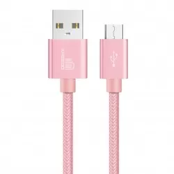 Nylon Braided Fast Charging USB Data Cable for Micro USB Wire Long 1M 2M 3M in 11 Colours   