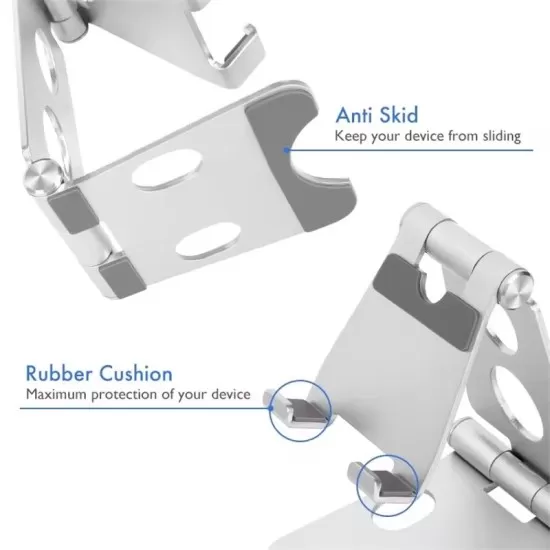 Foldable Aluminium Alloy Phone and Tablet Desktop Holder