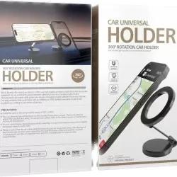 Magnet Safe Magnetic Folding Phone Holder - 360 Degree Rotation